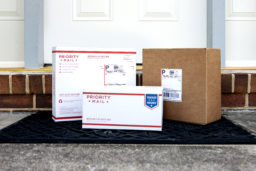 Packages on doorstep