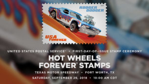 USPS FDOI Hot Wheels Forever® Stamps