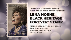 USPS FDOI Lena Horne Forever® Stamp event
