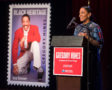 USPS issues Gregory Hines, the 42nd honoree in the Black Heritage Stamp Series. Daria Hines, daughter of Gregory Hines