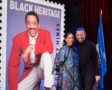 USPS issues Gregory Hines, the 42nd honoree in the Black Heritage Stamp Series. Maurice and Daria Hines