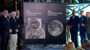 1969: First Moon Landing Commemorative Forever® Stamps