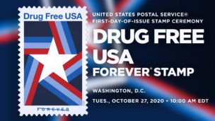 Drug Free USA Stamp
