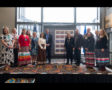 Chippewa Artist Honored with StampsU.S. Postal Service pays tribute to Native American modernist George MorrisonL to R:-Elizabeth Drost,-David “Niib” Aubid-Lyz Jaakola (Nitaa-Nagamokwe)-Andrea Carlson-Kristin Makholm-Christina Woods (Anamacikw