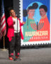 Vibrant new stamp design, the U.S. Postal Service continues its tradition of celebrating Kwanzaa -The Honorable, Felicia Ezell-Gillespie